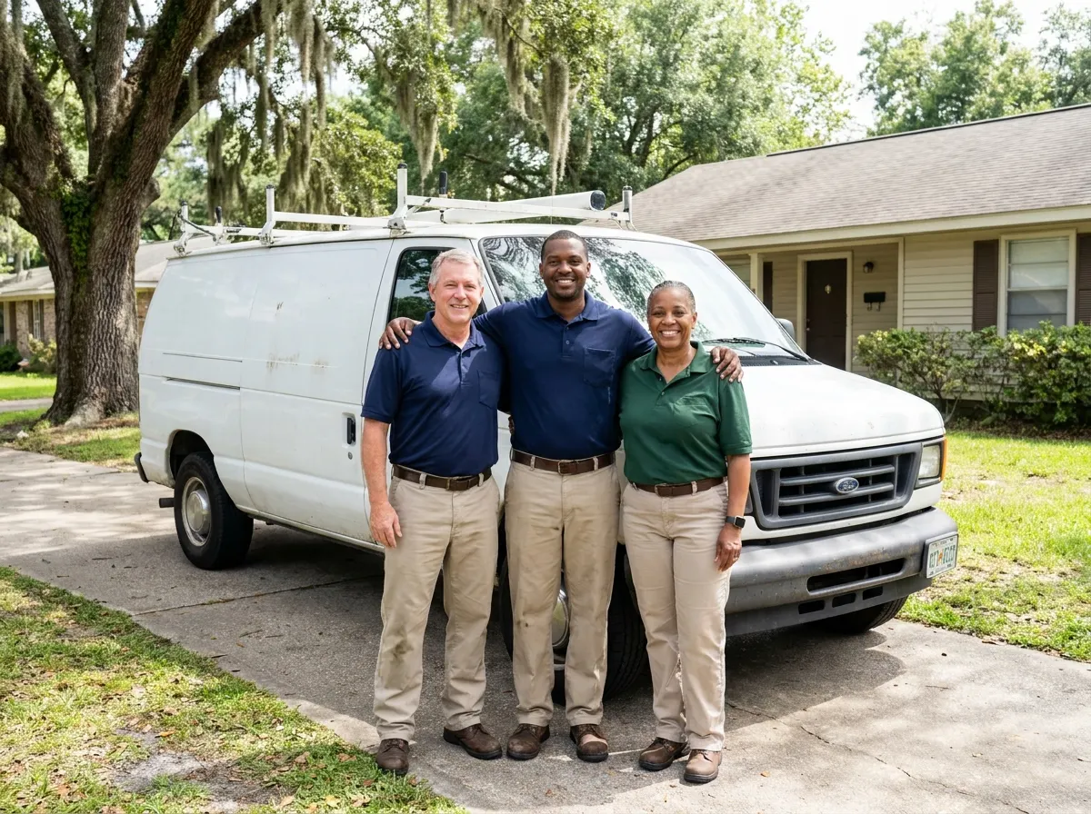 Cazento Pest Defense pest control services team in Baton Rouge, LA